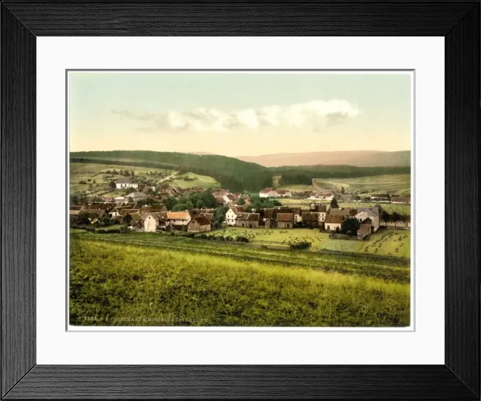 Framed Print : Dietharz and Mittelwassergrund, Thuringia, Germany Framed Print : Dietharz and Mittelwassergrund, Thuringia, Germany