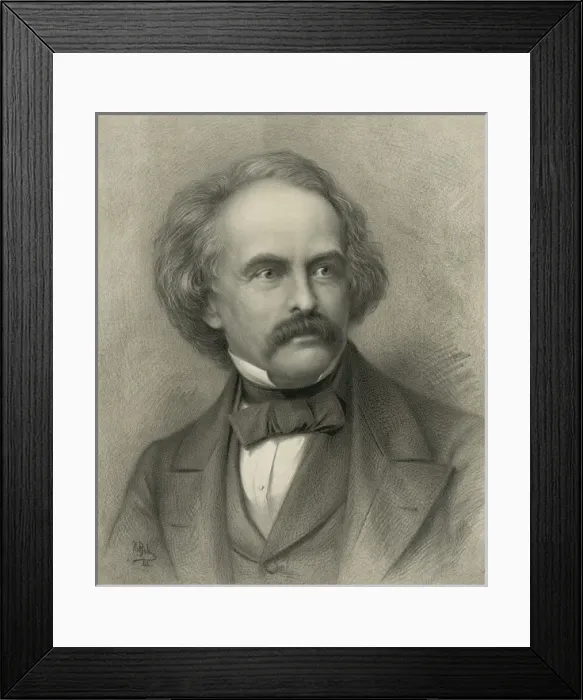 Framed Print : Nathaniel Hawthorne Framed Print : Nathaniel Hawthorne