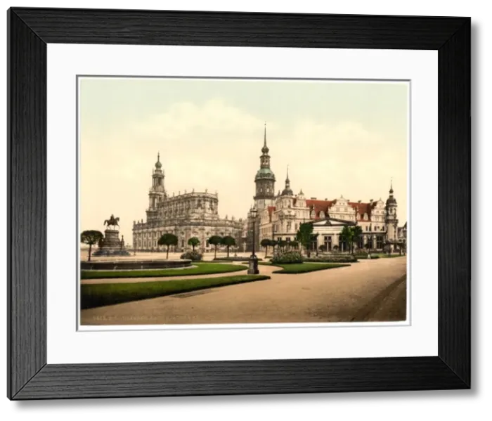Framed Print : Church and Royal Castle, Altstadt, Dresden, Saxony, Germany Framed Print : Church and Royal Castle, Altstadt, Dresden, Saxony, Germany