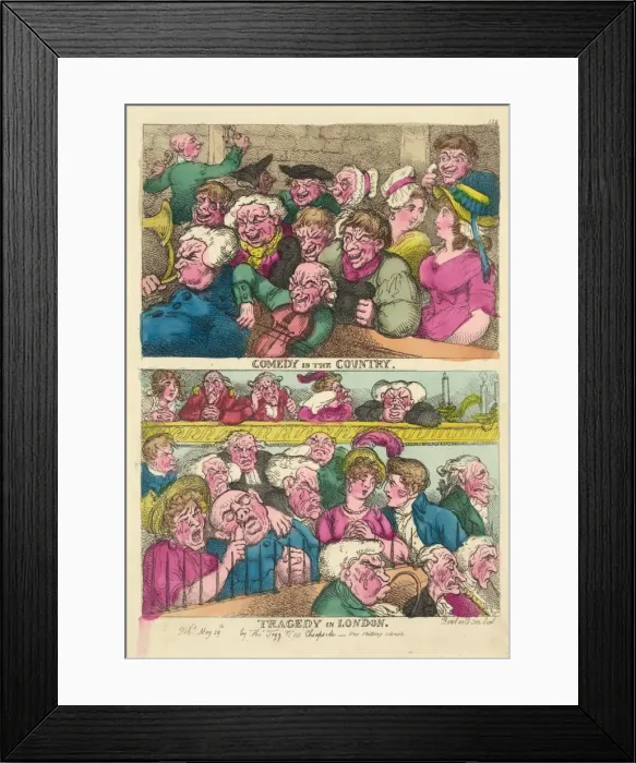 Framed Print : Comedy in the country. Tragedy in London Framed Print : Comedy in the country. Tragedy in London