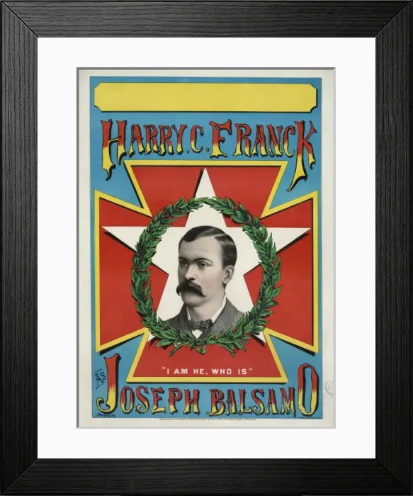 Framed Print : Harry C. Franck as Joseph Balsamo Framed Print : Harry C. Franck as Joseph Balsamo