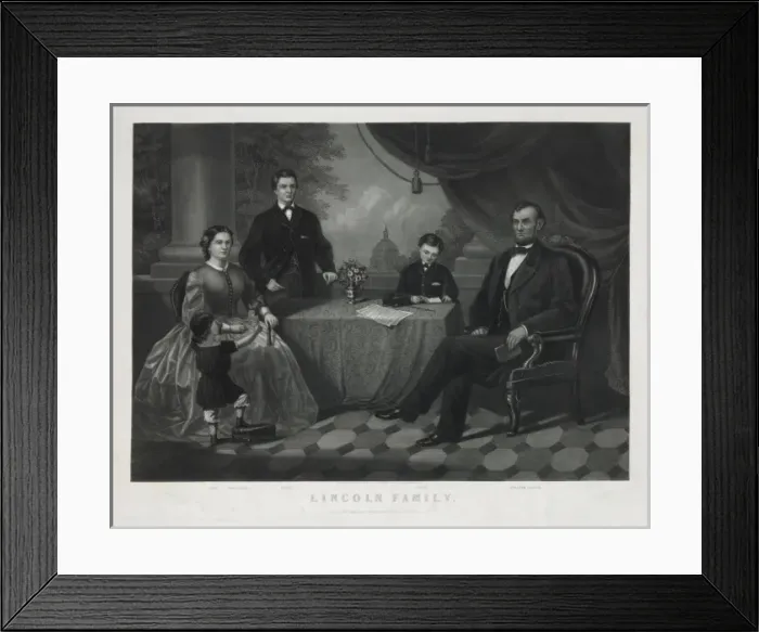 Framed Print : Lincoln family Framed Print : Lincoln family