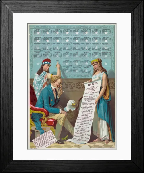 Framed Print : 24, 000, 000 acres of government land in Dakota still vacant Framed Print : 24, 000, 000 acres of government land in Dakota still vacant