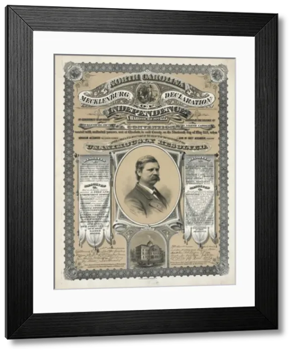 Framed Print : North Carolina - Mecklenburg Declaration of Independence Framed Print : North Carolina - Mecklenburg Declaration of Independence