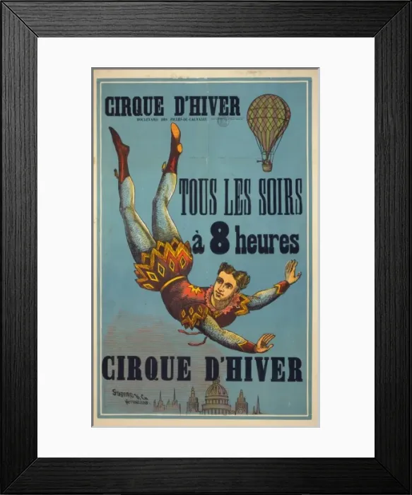 Framed Print : Cirque dehiver... Tous les soirs, e 8 heures Framed Print : Cirque dehiver... Tous les soirs, e 8 heures