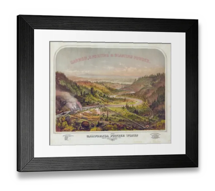 Framed Print : The California Powder Works. Santa Cruz County Cal Framed Print : The California Powder Works. Santa Cruz County Cal