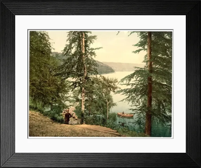Framed Print : View of the Grossen Ukleisee, Schleswig-Holstein, Germany Framed Print : View of the Grossen Ukleisee, Schleswig-Holstein, Germany