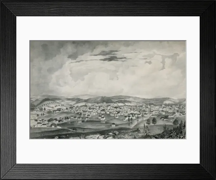 Framed Print : View of Worcester, Mass. taken from Union Hill Framed Print : View of Worcester, Mass. taken from Union Hill