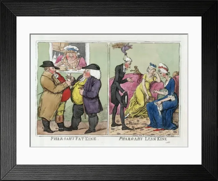 Framed Print : Pharoahs fat kine - pharoahs lean kine Framed Print : Pharoahs fat kine - pharoahs lean kine