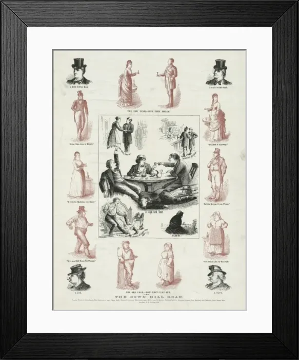 Framed Print : The down hill road Framed Print : The down hill road