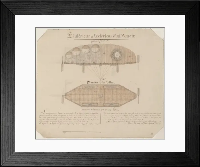 Framed Print : L interieur et l exterieur d un bayair Couronne de Charles X Framed Print : L interieur et l exterieur d un bayair Couronne de Charles X