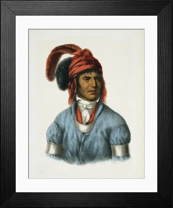 Framed Print : Ledagie. A Creek chief Framed Print : Ledagie. A Creek chief