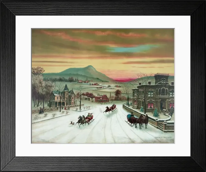 Framed Print : Winter in the country Framed Print : Winter in the country
