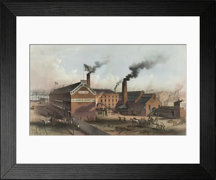 Framed Print : Excelsior Iron Works