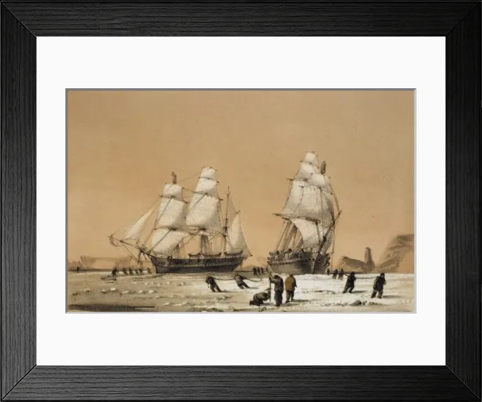 Framed Print : The devils thumb, ships boring and warping in the pack Framed Print : The devils thumb, ships boring and warping in the pack