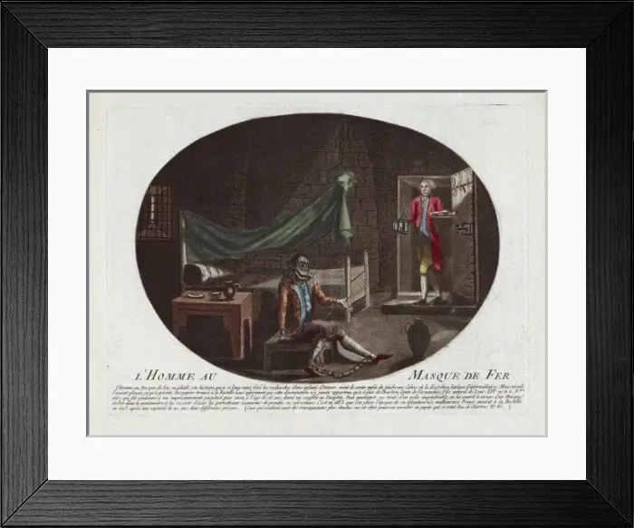 Framed Print : L homme au masque de fer