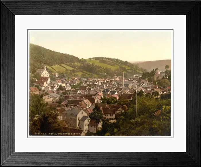 Framed Print : View from the Hotel Landgraf, Ruhla, Thuringia, Germany Framed Print : View from the Hotel Landgraf, Ruhla, Thuringia, Germany