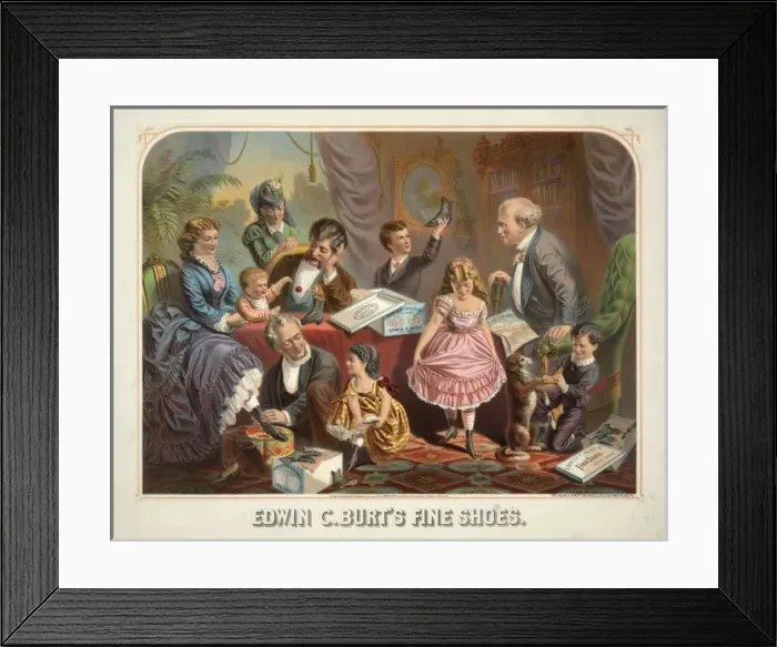 Framed Print : Edwin C Burts fine shoes. New York Framed Print : Edwin C Burts fine shoes. New York