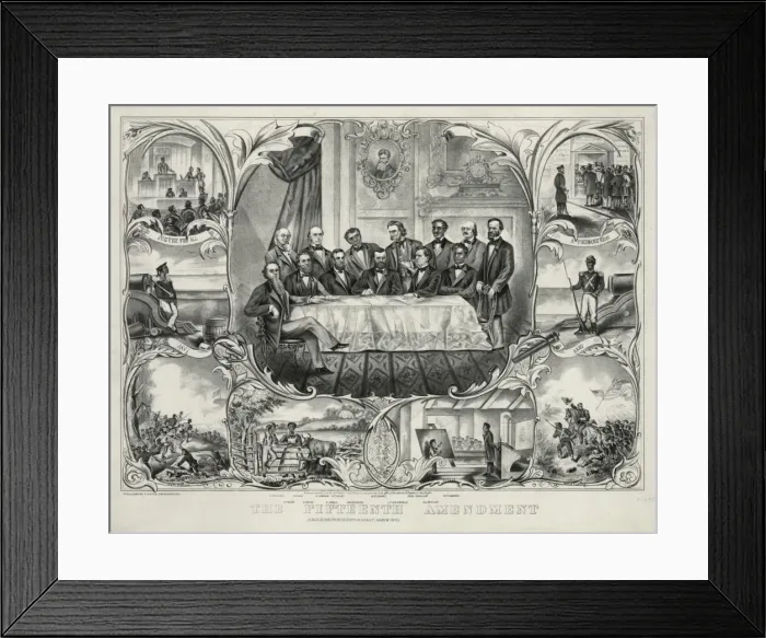 Framed Print : The fifteenth amendment Framed Print : The fifteenth amendment