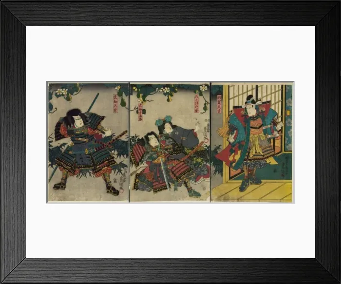 Framed Print : Hashiba Hisakichi, Miaso Gozen, Buchi Gujiro, Buchi Mitsuhid Framed Print : Hashiba Hisakichi, Miaso Gozen, Buchi Gujiro, Buchi Mitsuhid