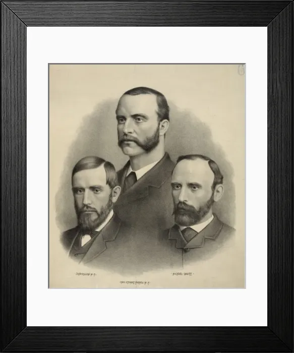 Framed Print : Leaders of Ireland; John Dillon, Chas. Stewart Parnell, Mich Framed Print : Leaders of Ireland; John Dillon, Chas. Stewart Parnell, Mich