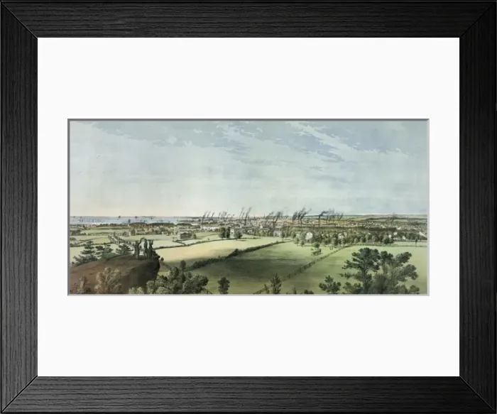 Framed Print : Bridgeport, Conn. 1882. From old mill hill Framed Print : Bridgeport, Conn. 1882. From old mill hill
