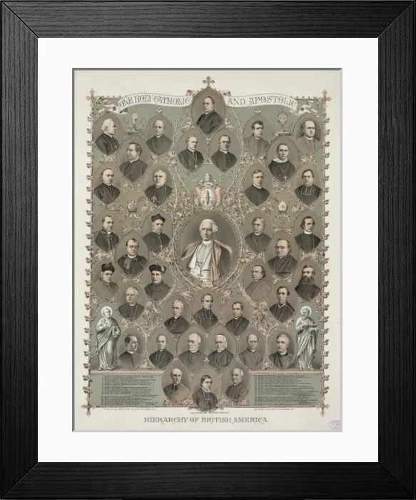 Framed Print : Hierarchy of British America Framed Print : Hierarchy of British America