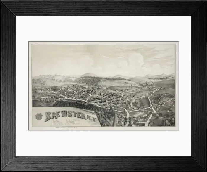 Framed Print : Brewster, N. Y Framed Print : Brewster, N. Y