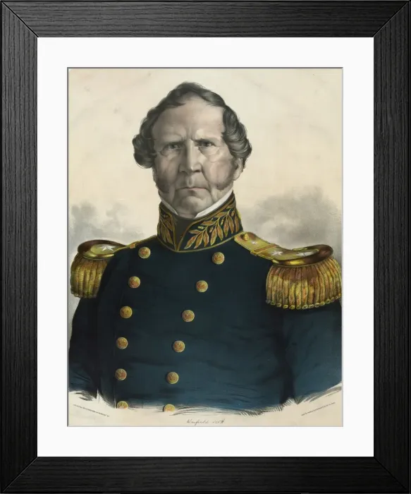 Framed Print : Genl. Winfield Scott. commander in chief of the United Stat Framed Print : Genl. Winfield Scott. commander in chief of the United Stat