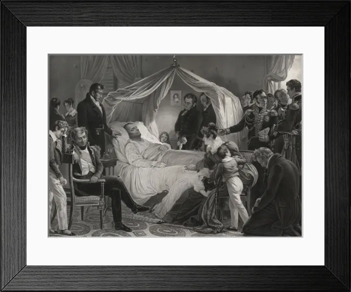 Framed Print : Death of Napoleon Framed Print : Death of Napoleon