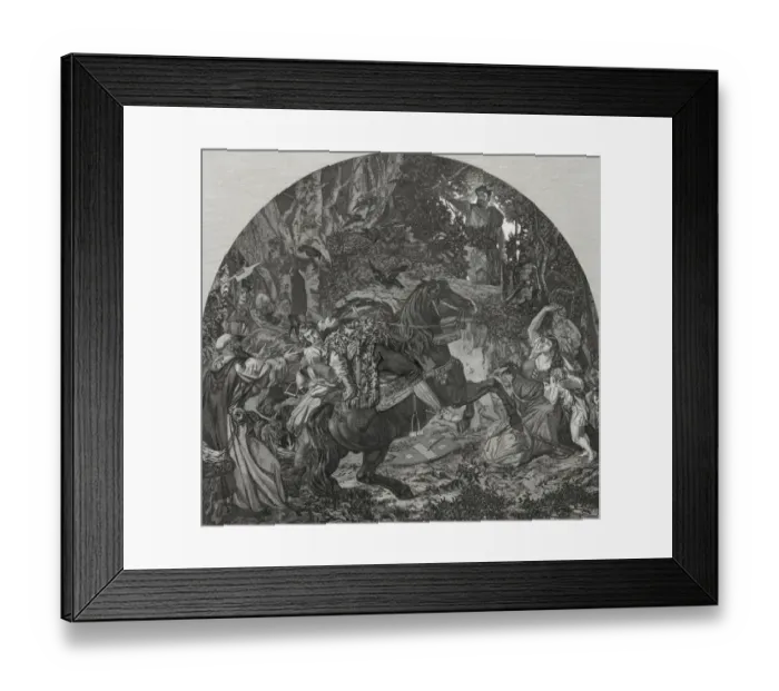 Framed Print : The death of Gessler - from the fresco in Tells Chapel on t Framed Print : The death of Gessler - from the fresco in Tells Chapel on t
