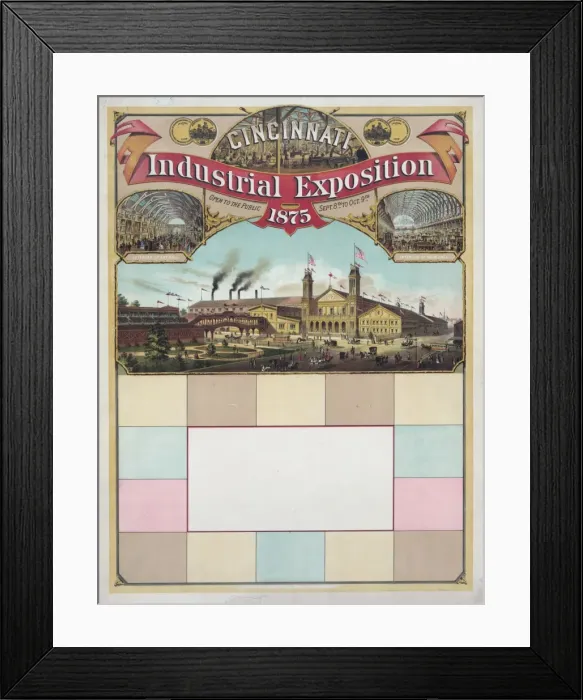 Framed Print : Cincinnati Industrial Exposition, 1875 Framed Print : Cincinnati Industrial Exposition, 1875