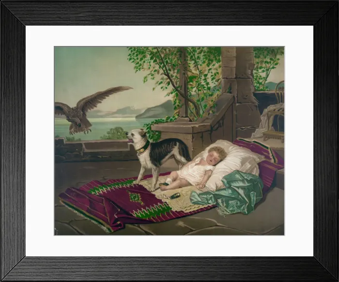 Framed Print : On guard. Date c1878 Framed Print : On guard. Date c1878