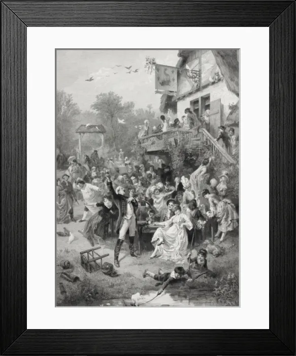 Framed Print : Hotel du Dauphin Couronn au 18 Siecle Framed Print : Hotel du Dauphin Couronn au 18 Siecle