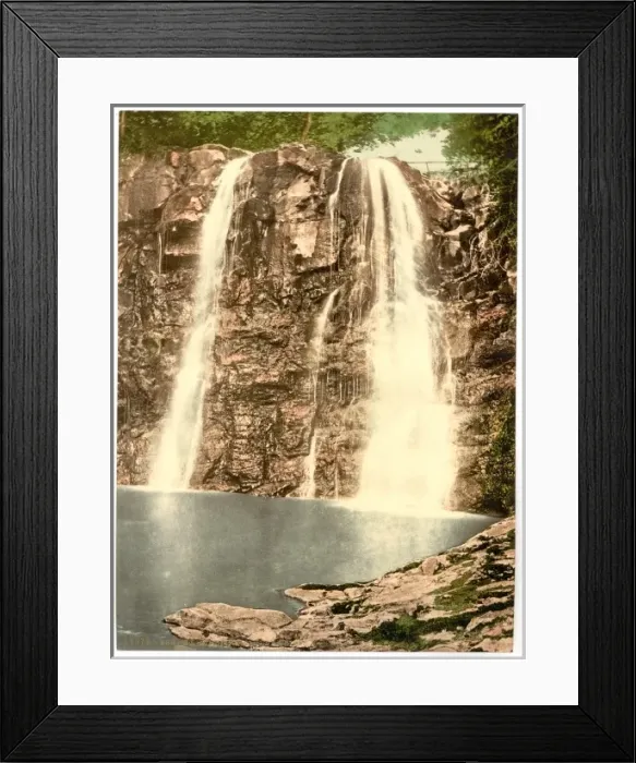 Framed Print : Ess-na-Crub Fall. Glenariff. County Antrim, Ireland Framed Print : Ess-na-Crub Fall. Glenariff. County Antrim, Ireland