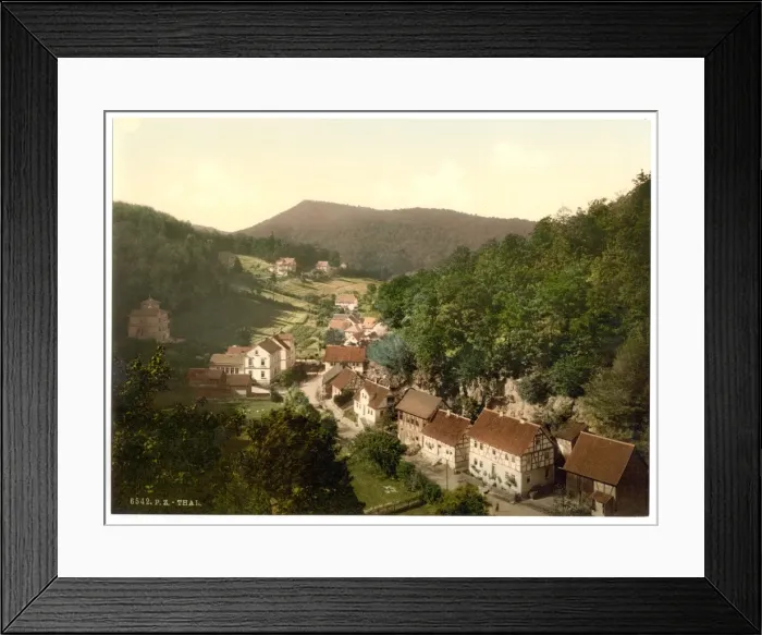 Framed Print : Thal, from Aussichtstemple, Thuringia, Germany Framed Print : Thal, from Aussichtstemple, Thuringia, Germany