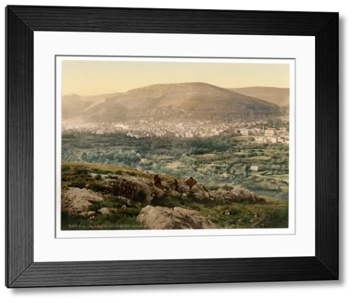 Framed Print : Napulus and Mount Gerizim, Napulus, Holy Land, (i. e. Nablus Framed Print : Napulus and Mount Gerizim, Napulus, Holy Land, (i. e. Nablus