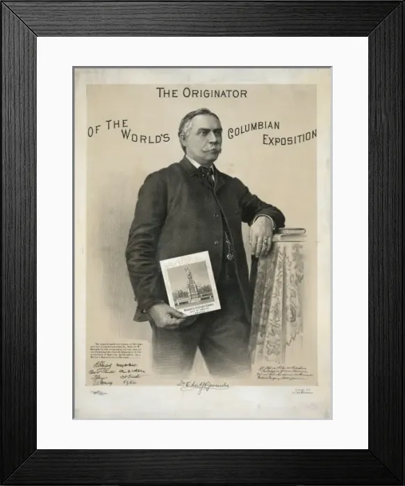 Framed Print : The originator of the worlds Columbian exposition Framed Print : The originator of the worlds Columbian exposition
