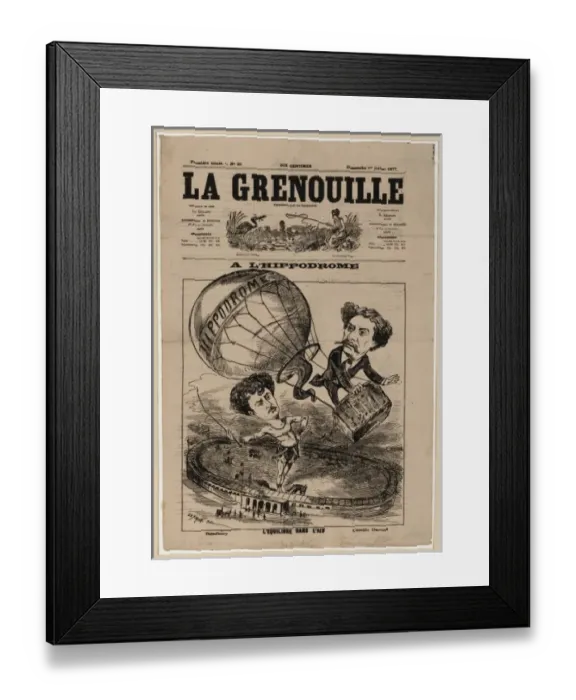 Framed Print : A lhippodrome - l equilibre dans l air A l?hippodrome - l eq Framed Print : A lhippodrome - l equilibre dans l air A l?hippodrome - l eq