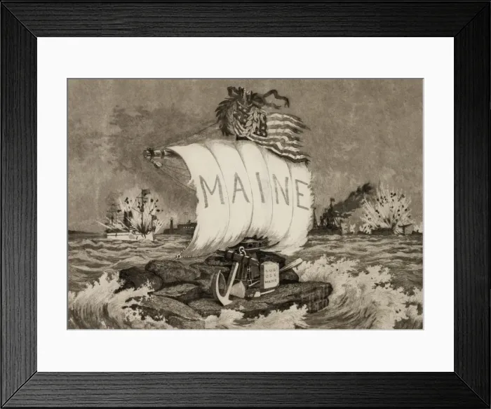 Framed Print : Maine memorial Framed Print : Maine memorial