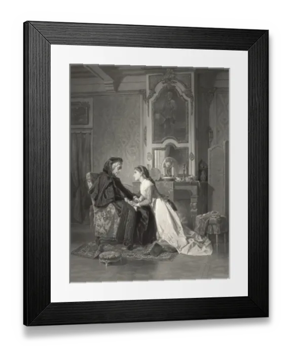 Framed Print : Pauvre grand mere Framed Print : Pauvre grand mere