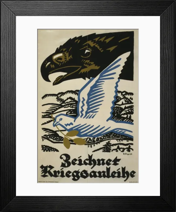 Framed Print : Zeichnet Kriegsanleihe Framed Print : Zeichnet Kriegsanleihe