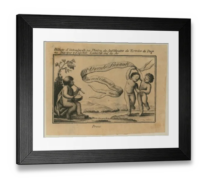 Framed Print : Dn. Vicente Lunardi, vive en el Coliseo del Buen Retiro Framed Print : Dn. Vicente Lunardi, vive en el Coliseo del Buen Retiro