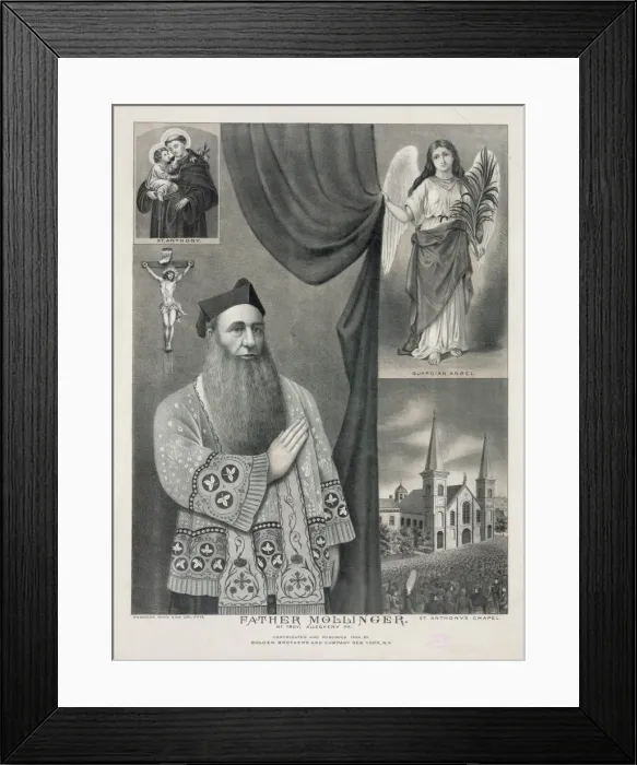 Framed Print : Father Mollinger