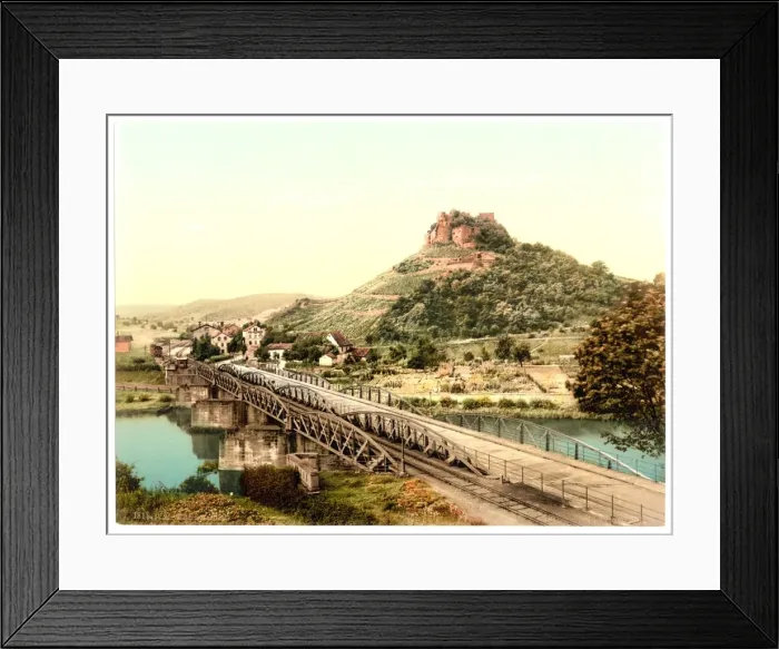 Framed Print : Ebernburg (i. e. Bad Munster am Stein-Ebernburg) Nahethal, R Framed Print : Ebernburg (i. e. Bad Munster am Stein-Ebernburg) Nahethal, R