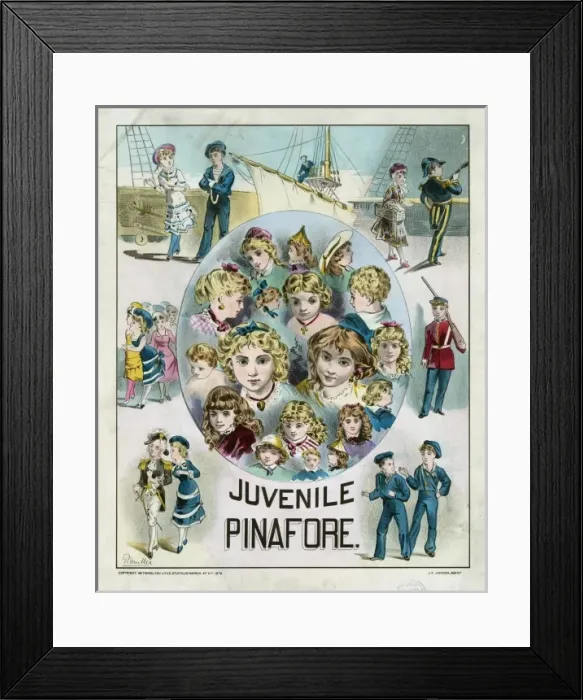Framed Print : Juvenile pinafore