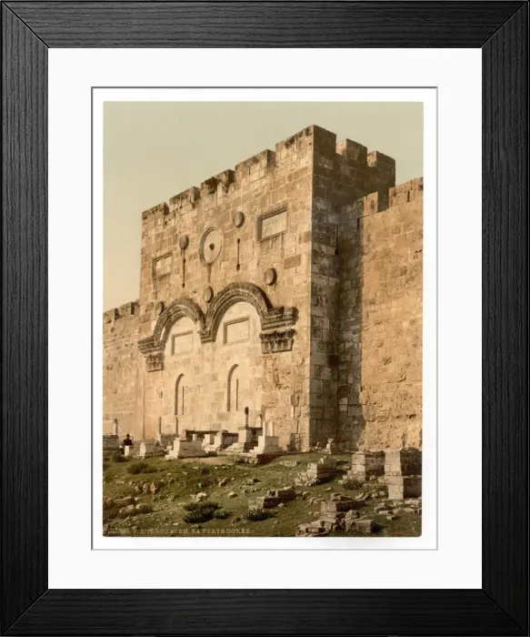 Framed Print : The Golden Gate (exterior), Jerusalem, Holy Land Framed Print : The Golden Gate (exterior), Jerusalem, Holy Land