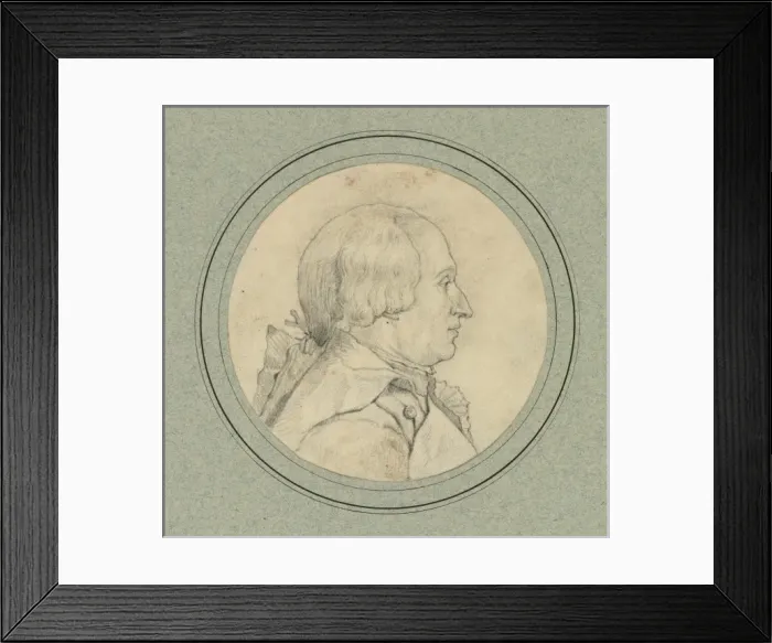 Framed Print : JAC. Charles, French balloonist, head-and-shoulders oval pro Framed Print : JAC. Charles, French balloonist, head-and-shoulders oval pro