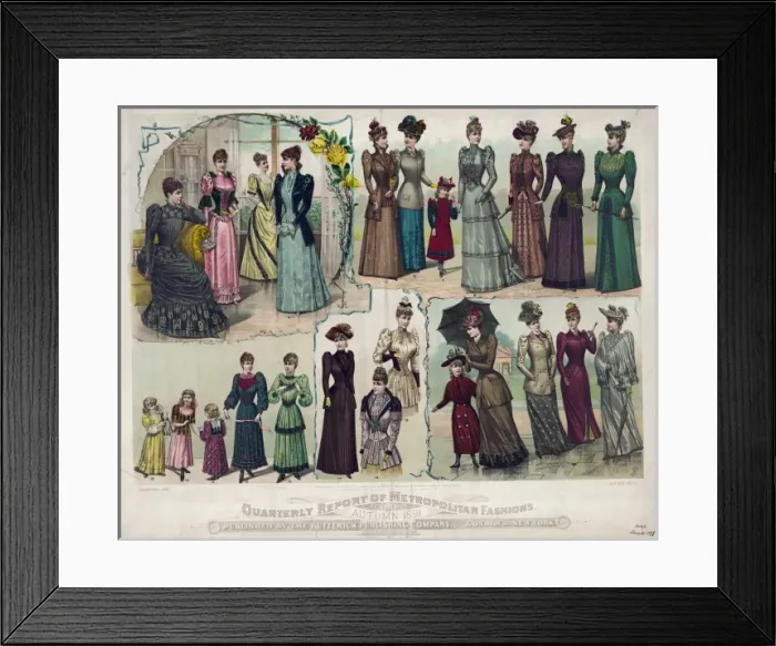 Framed Print : Quarterly report of metropolitan fashions, Autumn 1891 Framed Print : Quarterly report of metropolitan fashions, Autumn 1891