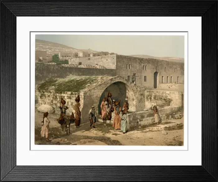Framed Print : The virgins fountain, Nazareth, Holy Land, (i. e. Israel) Framed Print : The virgins fountain, Nazareth, Holy Land, (i. e. Israel)